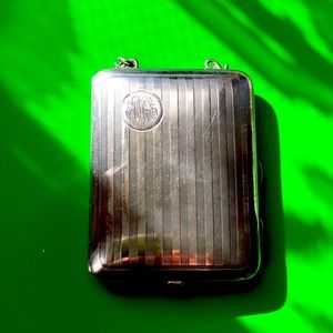 Vintage Silver Cosmetic Case